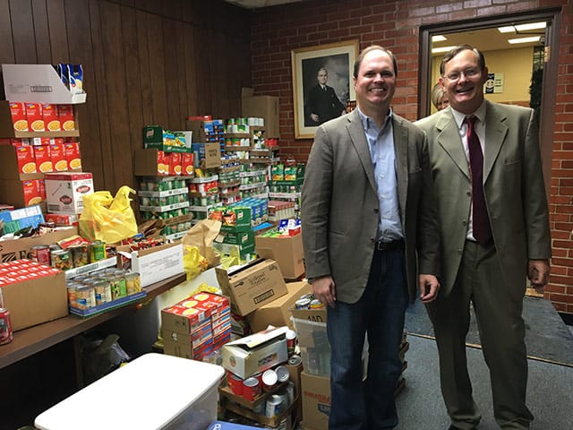 The Gori Law Firm volunteering for the Forbes Food Drive